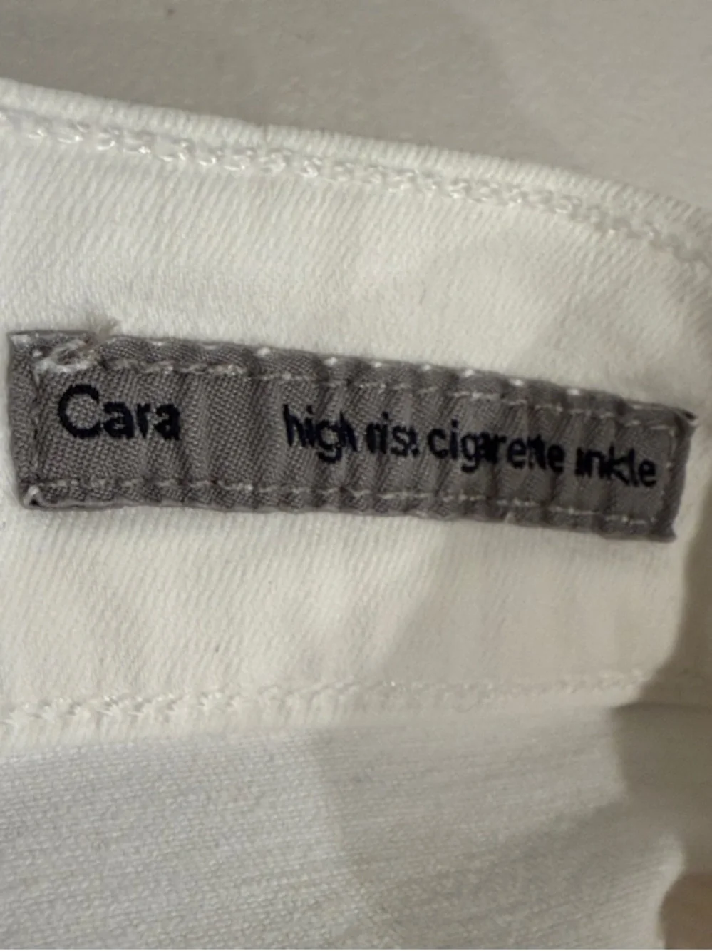 Citizens of Humanity Cara High Rise Cigarette Ankle Jeans White Size 31